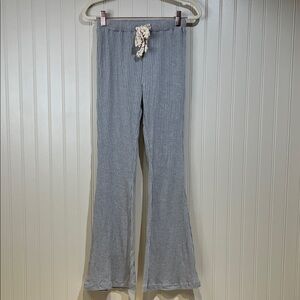 POL NWOT gray ribbed flare lounge Pants